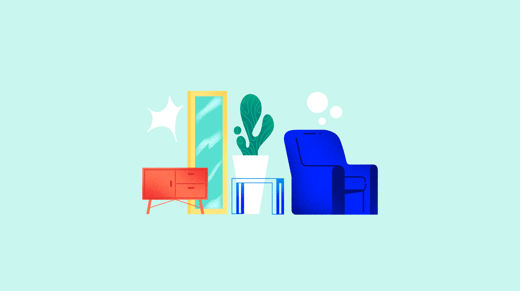 Ilustración de varios muebles