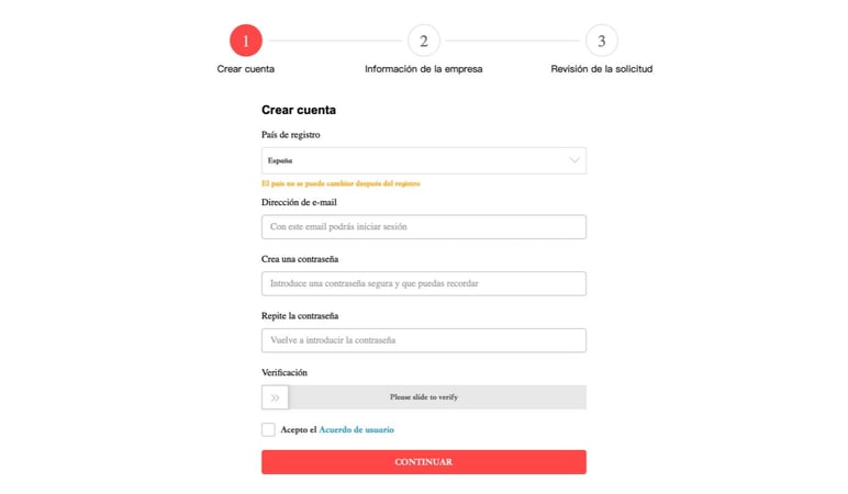 Cómo ser vendedor en AliExpress