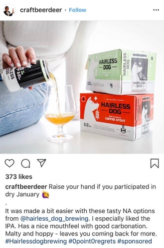Sponsor marketing Instagram