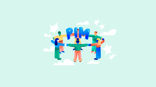 Ilustración de un corro de personas alrededor de la palabra PIM