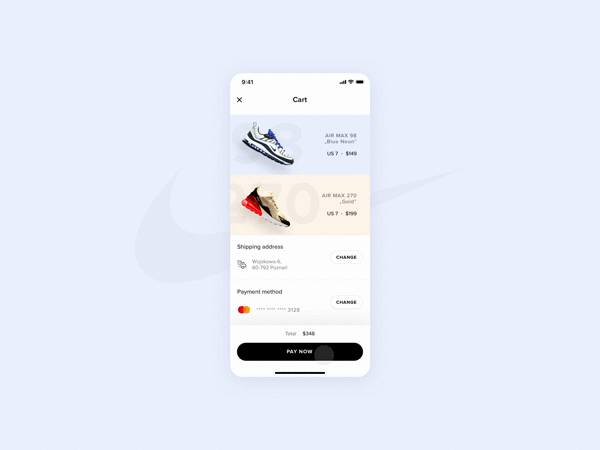 Face ID in Nike app for Netguru