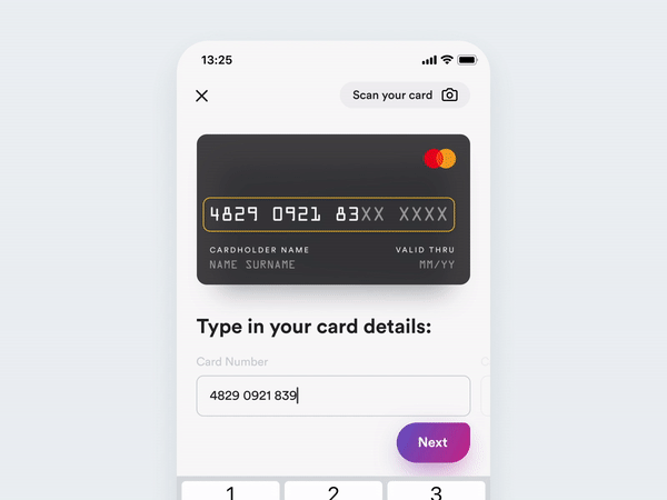Payment screen for Netguru