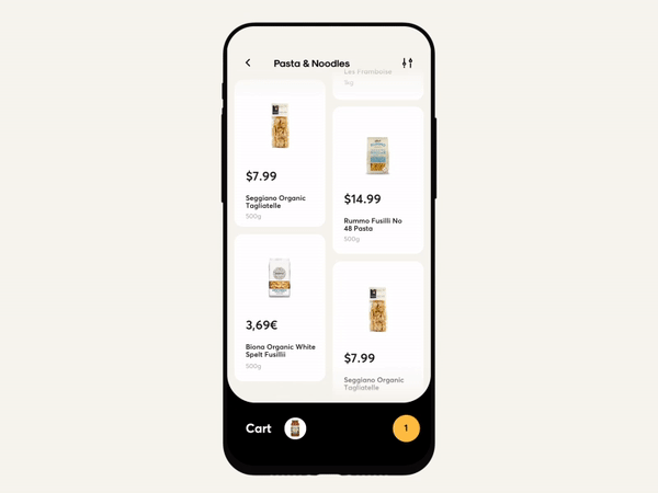 Groceries shop app