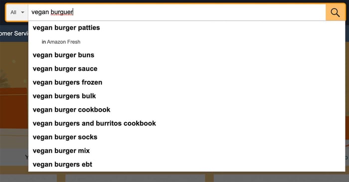 Related searches by keyword on Amazon