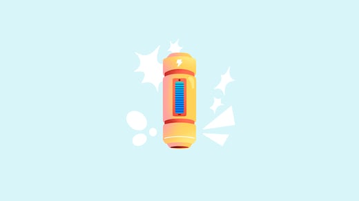 Illustration of a fully charged battery