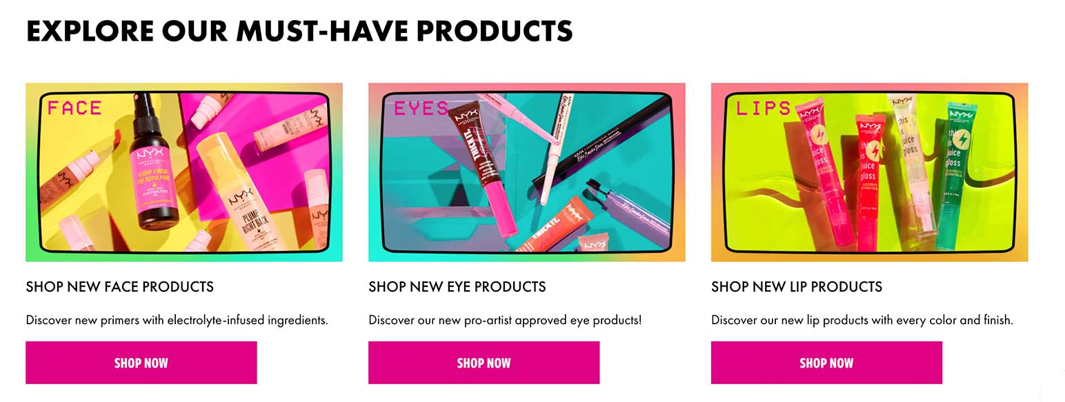 Pink Sephora ecommerce