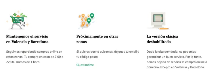 Coronavirus tienda online Mercadona
