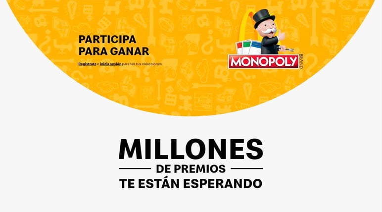 Banner de Monopoly de McDonalds
