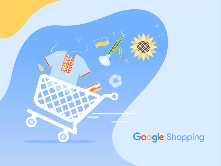 Google Shopping Ukraine homepage