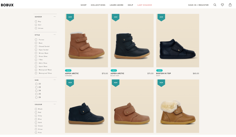Tienda online Bobux