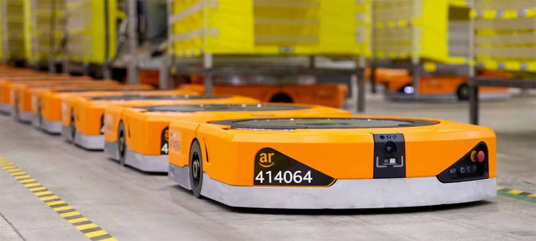Amazon robots para inteligencia artificial en almacenes