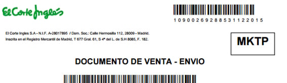Marketplace El Corte Inglés