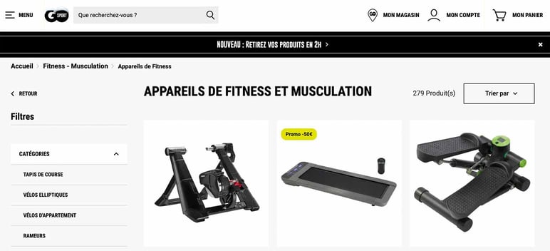 Marketplace sport products Go sport