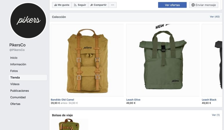 Pikers Facebook store