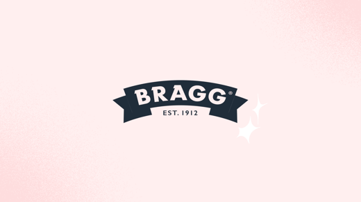 Bragg logo with pink background