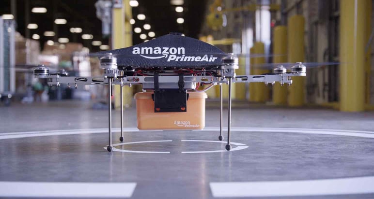 Inteligencia artificial para almacén con dron Amazon