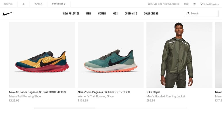 Tienda online de Nike